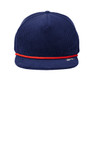 Spacecraft Explorer Cap with woven patch and patterned brim rope