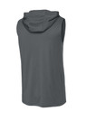 Sleeveless hoodie with PosiCharge technology and UPF rating of 30+