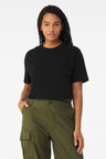 Bella+Canvas Women's Crop Tee model front view 