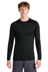 Sport-Tek® PosiCharge® Compression Long Sleeve Tee model front
