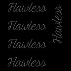 Flawless script rhinestone transfer for shirts