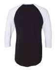 American Apparel Style BB453W - Black/ White - Back View