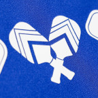 Set of pickled ball paddles featuring durable silicone heat transfers, perfect for polyester sports apparel or gear.