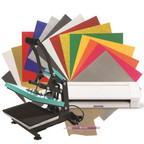 Silhouette Cameo 4 Heat Press Easyweed, Glitter, and WALAKut Bundle