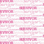 Survivor Text Pink HTV for shirts, perfect for custom designs with a matte pink finish.