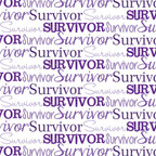  Survivor Text Purple HTV 