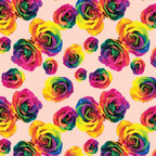 Heat Transfer Warehouse Rainbow Roses on Pink HTV 