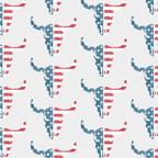  Distressed Flag Cow Skull Adhesive Vinyl 