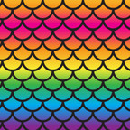  Rainbow Fish Scales Adhesive Vinyl 