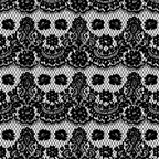 Heat Transfer Warehouse Floral Lace Black Adhesive Vinyl 