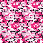Glossy Army Camo Pinks vinyl with 3-5 years outdoor durability.