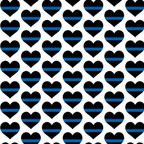 Heat Transfer Warehouse Police Stripe Heart Adhesive Vinyl 