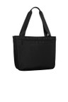 Exec laptop tote with spacious compartment, padded laptop sleeve, and front zippered pocket.