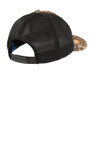 Performance camouflage cap featuring moisture-wicking fabric and adjustable snap closure.