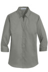  Port Authority®  Ladies 3/4-Sleeve SuperPro Twill Shirt 