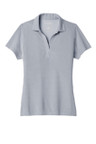Moisture-wicking oxford pique polo with PosiCharge technology for lasting comfort