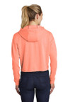  Sport-Tek ® Ladies PosiCharge ® Tri-Blend Wicking Fleece Crop Hooded Pullover 