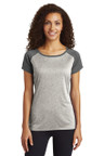  Sport-Tek ® Ladies Heather-On-Heather Contender ™ Scoop Neck Tee 