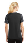  Sport-Tek® Ladies CamoHex Colorblock V-Neck Tee 