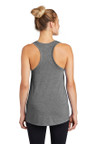 Ladies' PosiCharge tri-blend tank with color-locking technology and tear-away label