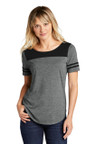  Sport-Tek ® Ladies PosiCharge ® Tri-Blend Wicking Fan Tee 