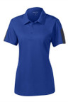  Sport-Tek® Ladies PosiCharge® Active Textured Colorblock Polo 