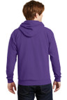 Hanes hooded sweatshirt featuring a two-ply hood with dyed-to-match drawcord.