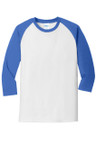  Port & Company® Core Blend 3/4-Sleeve Raglan Tee 