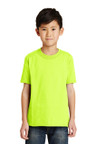 Reliable youth tee made from a 50/50 cotton/poly blend with up to 5% recycled polyester.