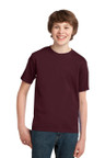 Youth Essential Tee made from 6.1-ounce soft spun cotton for comfort and durability.