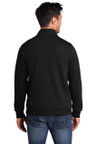 7.8-ounce Core Fleece Cadet Full-Zip Sweatshirt made from 50/50 cotton/poly fleece with a soft finish.