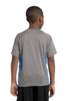 Sport-Tek Youth Heather Colorblock Contender Tee