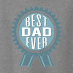 Best Dad Ever DTF transfer for shirts, providing vibrant full-color designs for fabric applications.