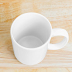Top view of a 15oz sublimation ceramic mug
