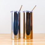 Holographic Glitter Skinny Tumblers – perfect for personalization and gifting.