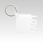 WALABlanks Acrylic Love Keyring