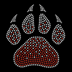 Faded paw rhinestone transfer GIF
