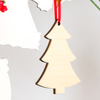 Christmas Tree WALABlanks Sublimation Double-Sided Plywood Christmas Ornament