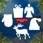 Holiday Sublimation Christmas Ornaments-Packs of 10, 20, or 50