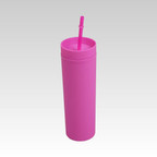 Multi Color Skinny Tumblers with Lid and Straw Pack