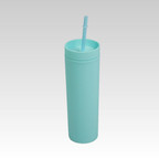 Multi Color Skinny Tumblers with Lid and Straw Pack