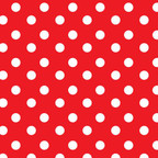 Heat Transfer Warehouse White on Red Polka Dots Adhesive Vinyl