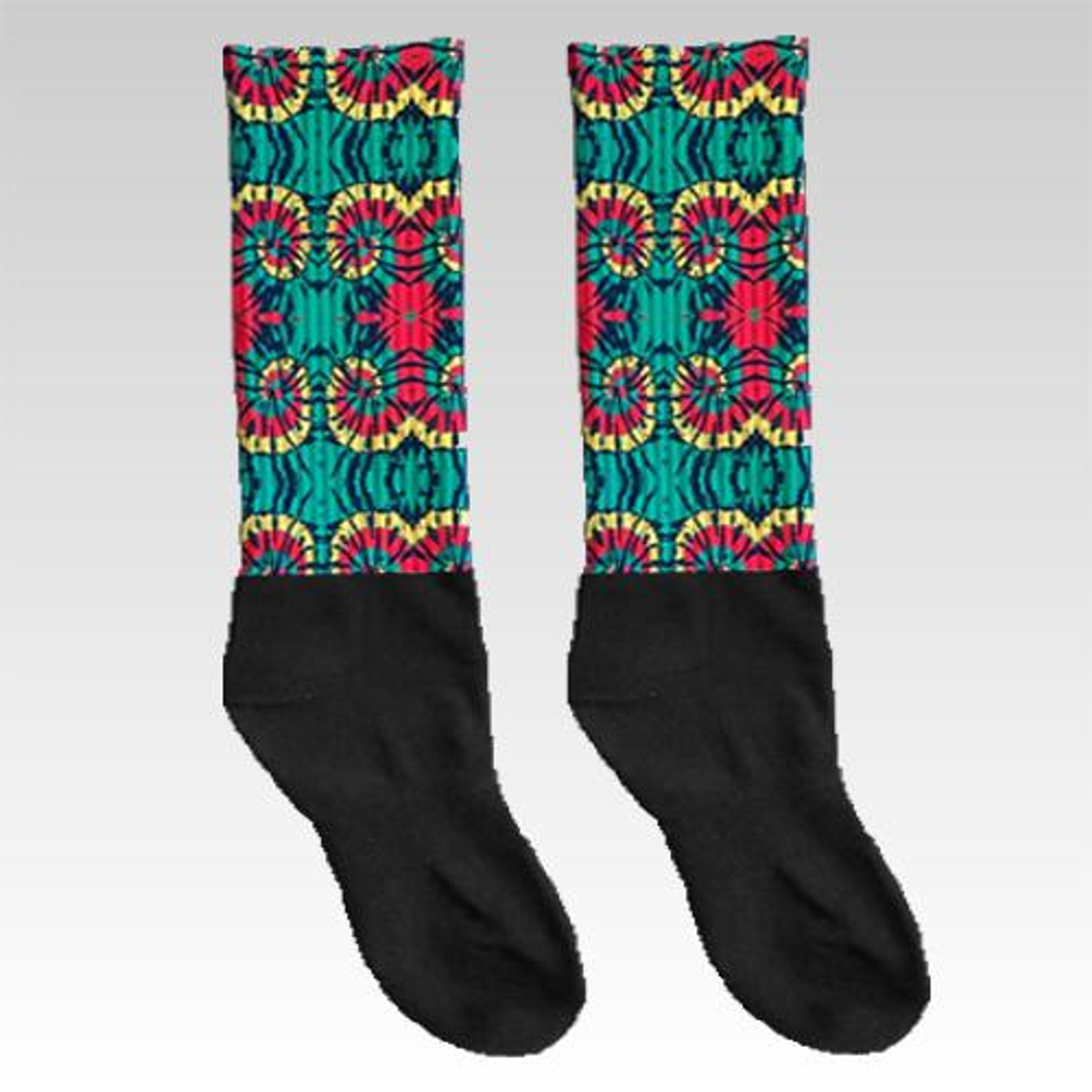 Silky Socks Sublimated Wide Knee High Socks Heat Transfer Warehouse