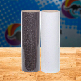 Glitter Flex Ultra Rainbow White- Galaxy White