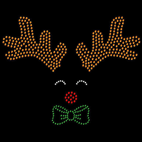 Reindeer Rhinestone Transfer GIF