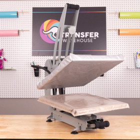 16x20 Auto-Open Heat Press w/ Drawer V3 with Top Platen Cover and Bottom Platen Cover