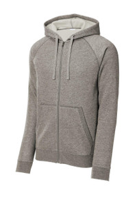 Sport-Tek® Drive Fleece Hooded Full-Zip with raglan sleeves and rib knit details.
