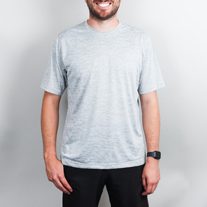 Sport-Tek PosiCharge Electric Heather Tee for durable sublimation prints