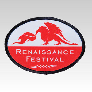 WALABlanks Sublimation Large Oval Patch 