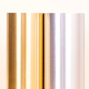 Close-up of POLI-FLEX Turbo Metallics HTV, highlighting its matte finish and soft texture.